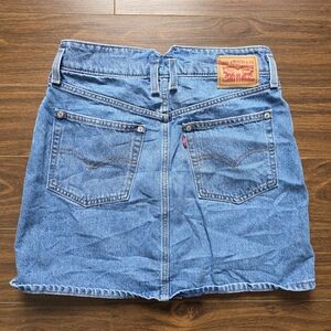 Levi's Blue Denim Button Up Skirt